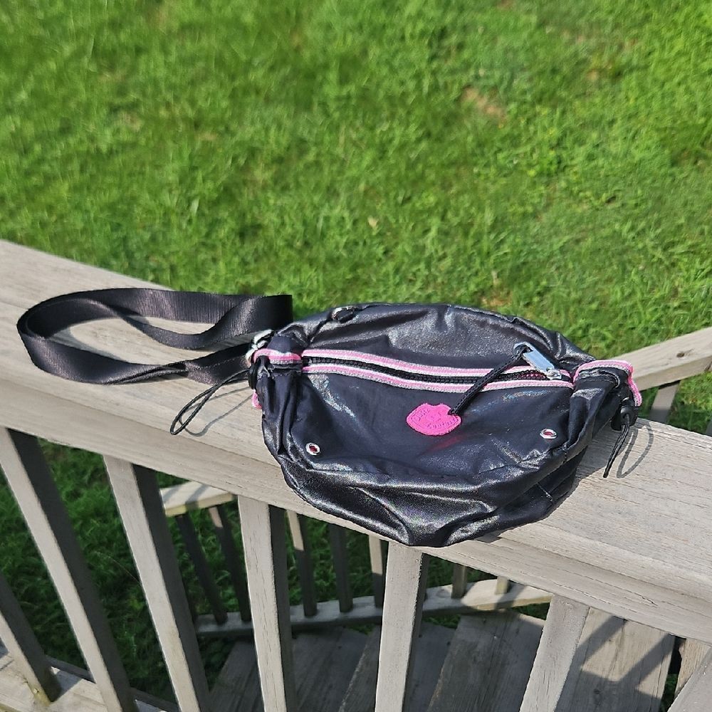 Juicy Couture Black & Pink Crossbody Bag | Excellent Condition